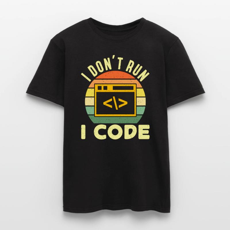 Network Engineer I Don't Run I Code Programmer Men’s T-shirt