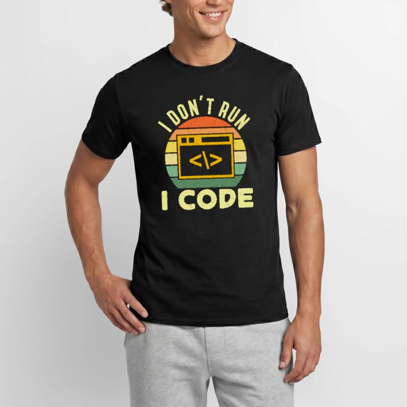 Network Engineer I Don't Run I Code Programmer Men’s T-shirt