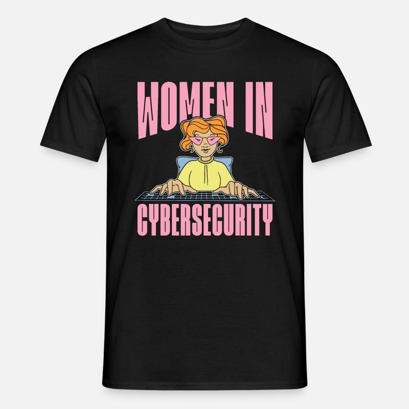 Cybersecurity Women In Cybersecurity Programming - Männer T-Shirt - Schwarz