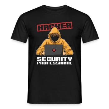 Cybersecurity Hacker Security Professional Analyst - Männer T-Shirt - Schwarz - Vorne - AI Model Male 178 light (178cm)