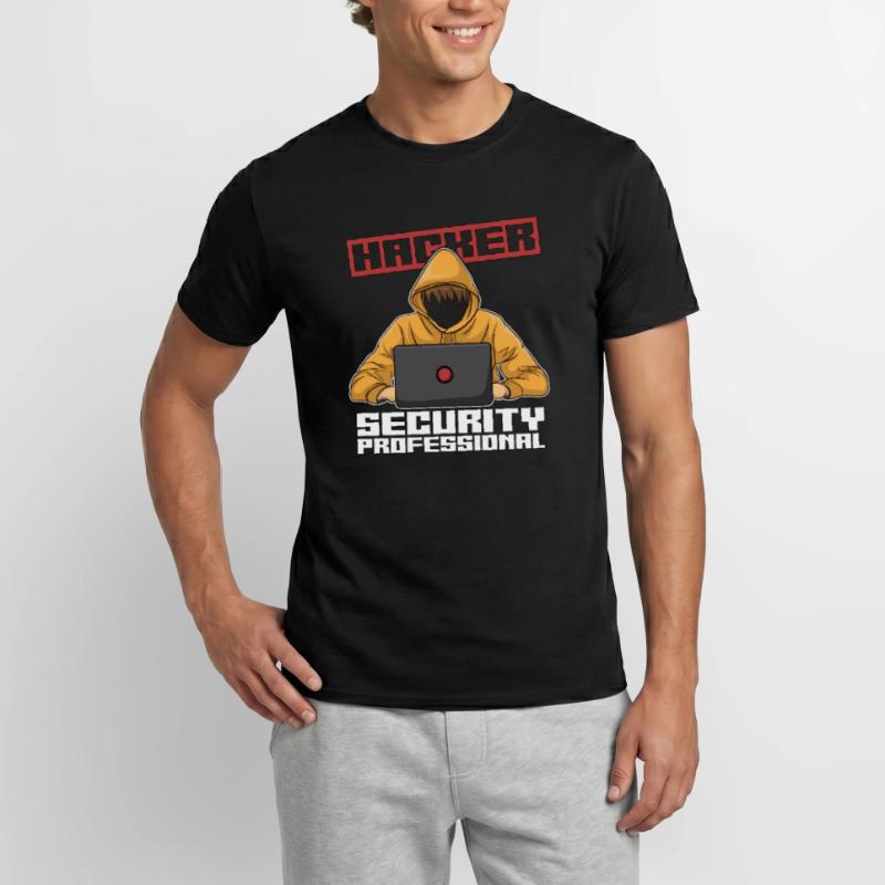 Cybersecurity Hacker Security Professional Analyst Men’s T-shirt