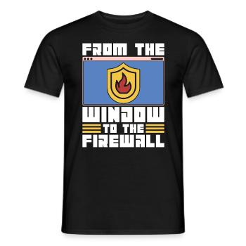 Cybersecurity From The Window To The Programming - Männer T-Shirt - Schwarz - Vorne - AI Model Male 178 light (178cm)