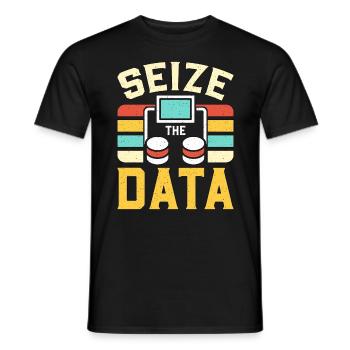Data Analyst Seize The Data Programming Analyst - Men's T-Shirt - black - Front - AI Model Male 178 light (178cm)