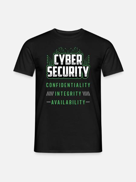 Cyber Security Confidentiality Integrity Analyst - Männer T-Shirt - Schwarz