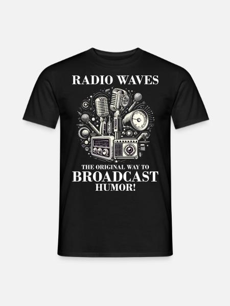 Vintage Amateur Ham Radio Operator Retro Humor - Men's T-Shirt - black