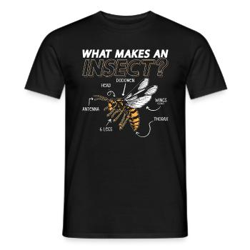 Entomologist What Makes An Insect Entomological - Männer T-Shirt - Schwarz - Vorne - AI Model Male 178 light (178cm)
