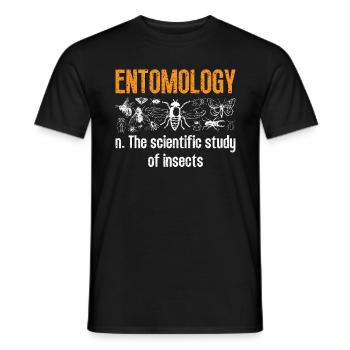 Entomologist Entomology The Scientific Bug Hunters - Men's T-Shirt - black - Front - AI Model Male 178 light (178cm)