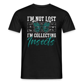 Entomologist I'm Not Lost I'm Insect Researcher - Männer T-Shirt - Schwarz - Vorne - AI Model Male 178 light (178cm)