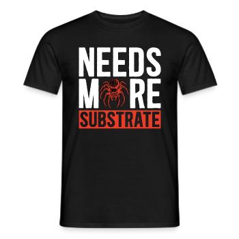 Tarantulas Needs More Substrate Tarantula Breeder - Männer T-Shirt - Schwarz - Vorne - AI Model Male 178 light (178cm)
