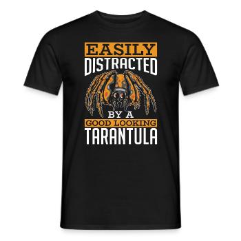 Tarantulas Easily Distracted By Tarantula Breeder - Männer T-Shirt - Schwarz - Vorne - AI Model Male 178 light (178cm)