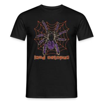 Tarantula's Land Octopus Tarantula Owner Arachnid - Men's T-Shirt - black - Front - AI Model Male 178 light (178cm)