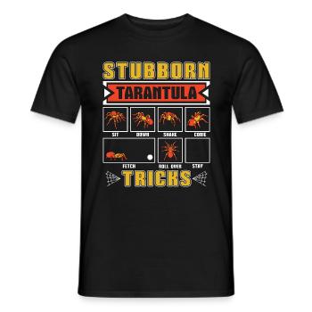 Tarantulas Stubborn Tarantula Tricks Entomologist - Männer T-Shirt - Schwarz - Vorne - AI Model Male 178 light (178cm)