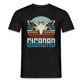 Cicadas Cicadad Loves Flying Insects Entomologist - Men's T-Shirt - black - Front - AI Model Male 178 light (178cm)