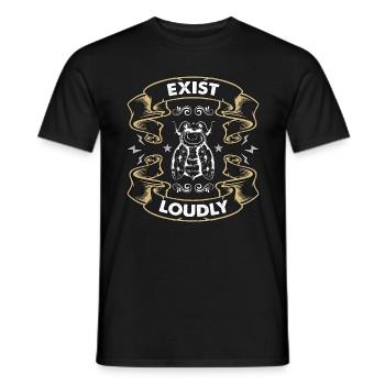 Cicadas Exist Loudly Periodical Cicadas Entomology - Men's T-Shirt - black - Front - AI Model Male 178 light (178cm)