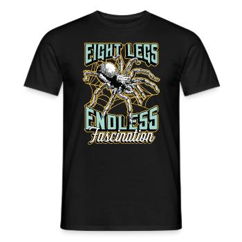 Tarantulas Eight Legs Endless Fascination Arachnid - Männer T-Shirt - Schwarz - Vorne - AI Model Male 178 light (178cm)