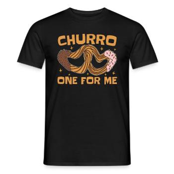 Churro One For Me Dessert Mexican Food Churros - Men's T-Shirt - black - Front - AI Model Male 178 light (178cm)