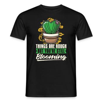 Succulent Things Are Rough But You're Plant Lover - Männer T-Shirt - Schwarz - Vorne - AI Model Male 178 light (178cm)