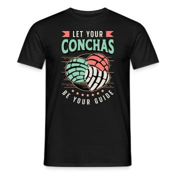 Conchas Laissez vos Conchas être votre pain de coquille sucré - T-shirt homme - noir - Devant - AI Model Male 178 light (178cm)