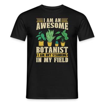 Botánica Soy Un Jardín Botánico Botánico Impresionante - Camiseta hombre - negro - delante - AI Model Male 178 light (178cm)