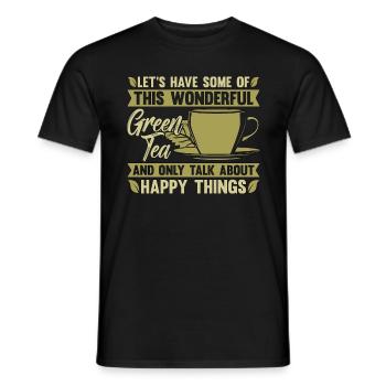 Herbal Tea Let's Have Some Of This Tea Drinker - Men's T-Shirt - black - Front - AI Model Male 178 light (178cm)