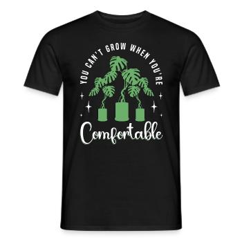 Monstera que vous ne pouvez pas cultiver quand vous êtes des plantes de balcon - T-shirt homme - noir - Devant - AI Model Male 178 light (178cm)