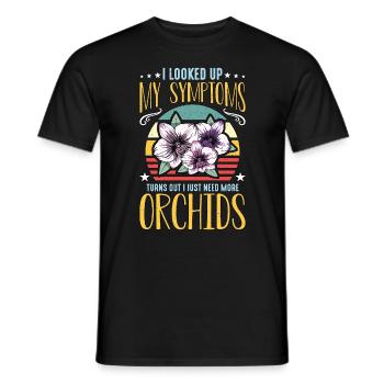Orchidées J’ai recherché mes symptômes Orchid Grower - T-shirt homme - noir - Devant - AI Model Male 178 light (178cm)