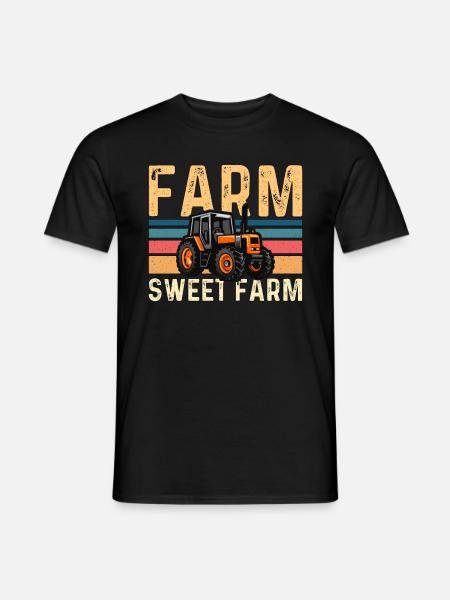 Moissonneuse-batteuse Farm Sweet Farm Farmer Moissonneuse-batteuse - T-shirt homme - noir