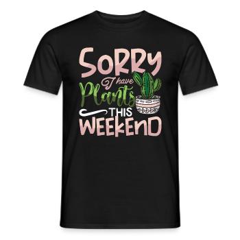 Plantes d’intérieur désolé j’ai des plantes ces plantes d’intérieur - T-shirt homme - noir - Devant - AI Model Male 178 light (178cm)