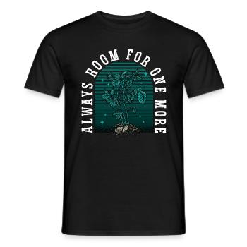 Houseplants Always Room For One More Flower Pot - Men's T-Shirt - black - Front - AI Model Male 178 light (178cm)