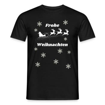 Frohe Weihnachten - Männer T-Shirt - Schwarz - Vorne - AI Model Male 178 light (178cm)
