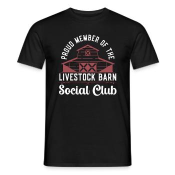 Livestock Breeder Proud Member Of Local Farmers - Men's T-Shirt - black - Front - AI Model Male 178 light (178cm)