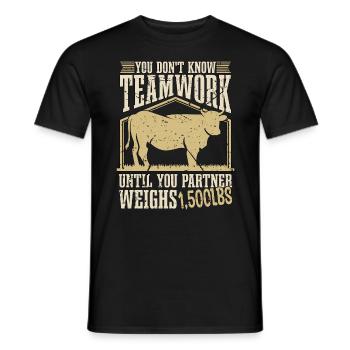 Livestock Breeder You Don't Know Teamwork Breeding - Männer T-Shirt - Schwarz - Vorne - AI Model Male 178 light (178cm)