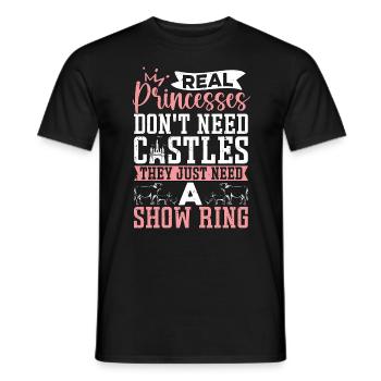 Livestock Breeder Real Princesses Don't Breeders - Men's T-Shirt - black - Front - AI Model Male 178 light (178cm)