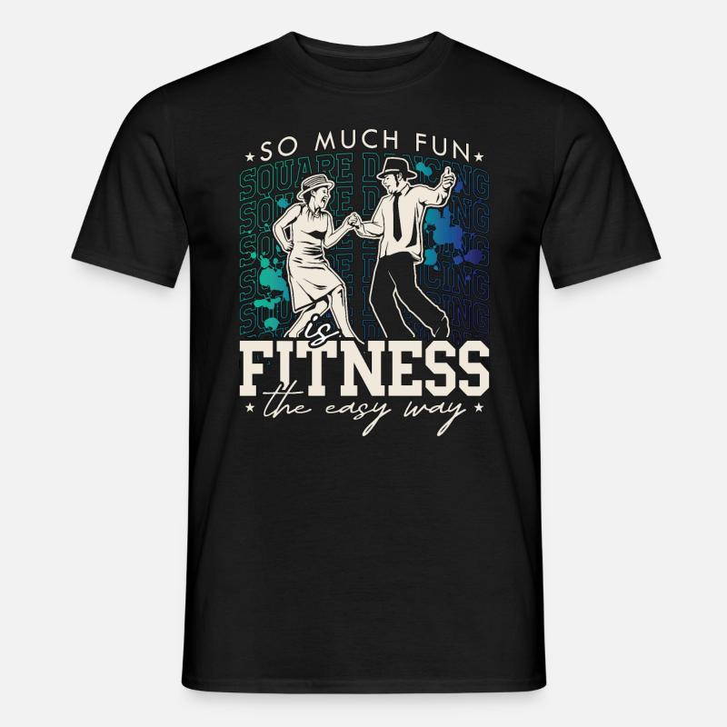 Square Dancing So Much Fun Square Western Dancing - Männer T-Shirt - Schwarz
