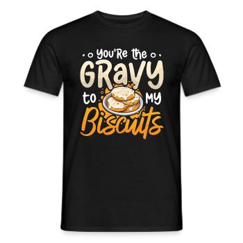 Biscuits Et Sauce Vous Êtes La Sauce Nourriture Du Sud - T-shirt homme - noir - Devant - AI Model Male 178 light (178cm)