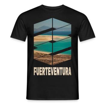 Fuerteventura Sommer Sonne Strand Meer Palmen - Männer T-Shirt - Schwarz - Vorne - AI Model Male 178 light (178cm)