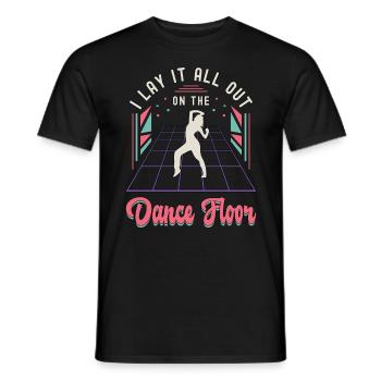 Mouvements de danse : je mets tout sur le breakdance - T-shirt homme - noir - Devant - AI Model Male 178 light (178cm)
