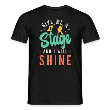 Dance Moves Give Me A Stage And I Will Breakdance - Männer T-Shirt - Schwarz - Vorne - AI Model Male 178 light (178cm)