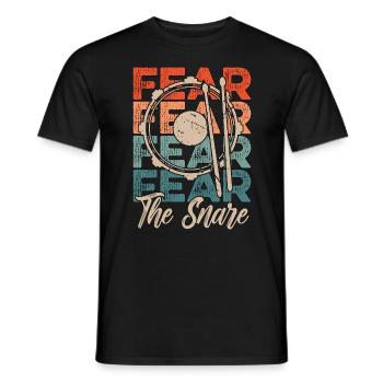 Drumline Fear The Snare Drum Player Marching Band - T-shirt homme - noir - Devant - AI Model Male 178 light (178cm)