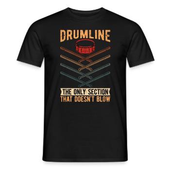 Drumline La seule section qui Percussion Batteur - T-shirt homme - noir - Devant - AI Model Male 178 light (178cm)