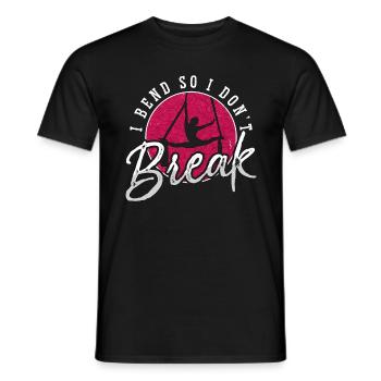 Acrobate : Je me penche pour ne pas casser les sports aériens - T-shirt homme - noir - Devant - AI Model Male 178 light (178cm)