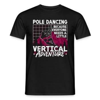 Pole dance parce que tout le monde a besoin de pole fitness - T-shirt homme - noir - Devant - AI Model Male 178 light (178cm)