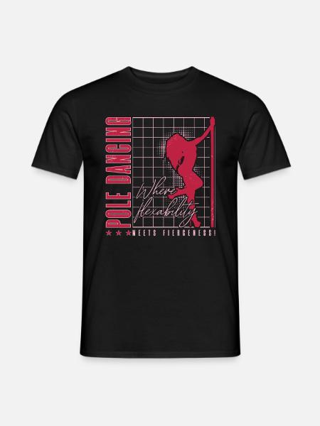 La pole dance où la flexibilité rencontre la gymnastique - T-shirt homme - noir
