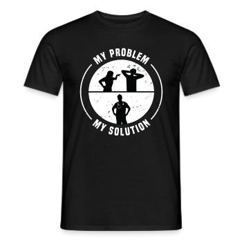 Pharmacy Technician My Problem Pictogram Dad - Männer T-Shirt - Schwarz - Vorne - AI Model Male 178 light (178cm)