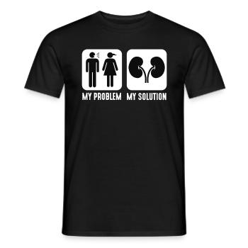 Dialysis Technician My Problem Medical Pictogram - Men's T-Shirt - black - Front - AI Model Male 178 light (178cm)