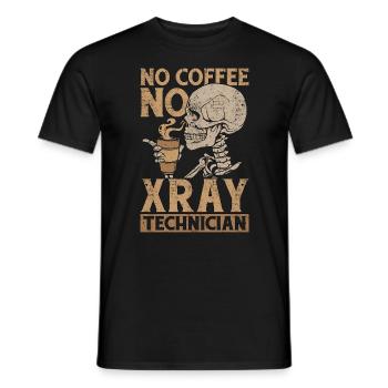 Xray Technician No Coffee No Rad Tech Coffee Lover - Men's T-Shirt - black - Front - AI Model Male 178 light (178cm)