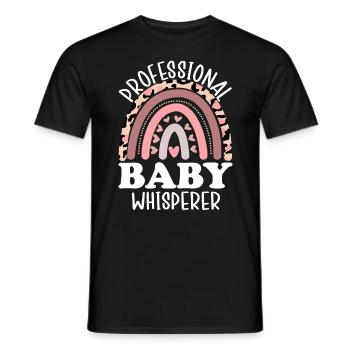 Professional Baby Whisperer Childbirth Maternity - Men's T-Shirt - black - Front - AI Model Male 178 light (178cm)