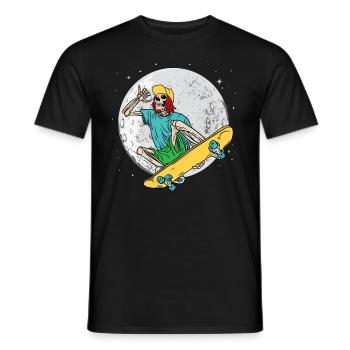 Skateboarding Skeleton Extreme Sports Skating - Men's T-Shirt - black - Front - AI Model Male 178 light (178cm)