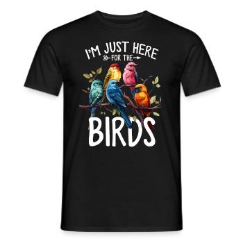 Lustige Vögel Vogelbeobachtung Vogelbeobachter und Vogel - Männer T-Shirt - Schwarz - Vorne - AI Model Male 178 light (178cm)