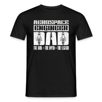 Aerospace Engineer Dad The Idol The Engineering - Männer T-Shirt - Schwarz - Vorne - AI Model Male 178 light (178cm)